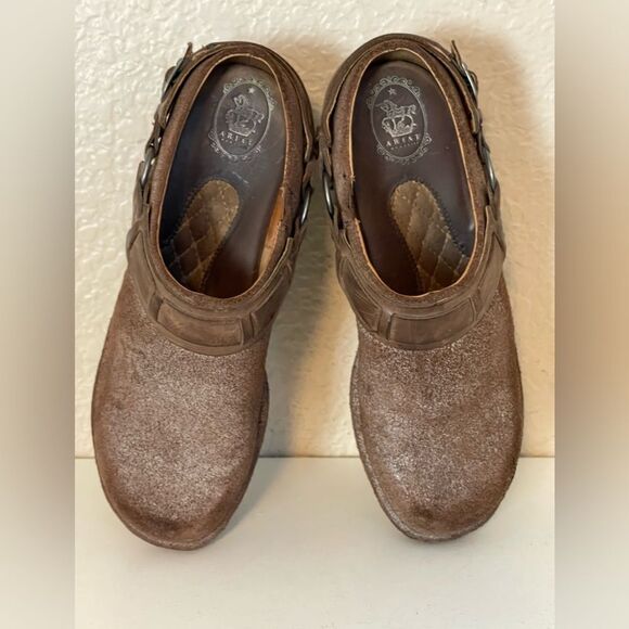 Ariat Western Abberly leather harness Buckle clogs. Size 9 - Picture 10 of 17